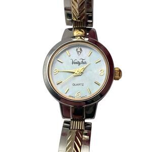 VTG Vanity Fair Mother of Pearl Womens Bracelet Watch 20mm Fresh Battery Wrist 7